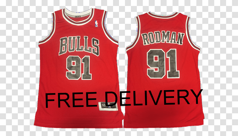 Budget Red Chicago Bulls Dennis Rodman Madame Tussauds, Apparel, Shirt, Jersey Transparent Png