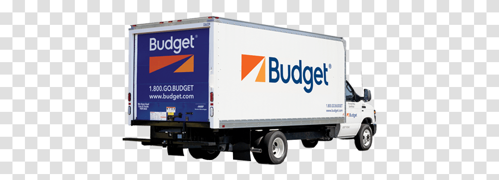 Budget Trucks And Moving Services Avis Rent A Car System, Transportation, Vehicle, Moving Van, Trailer Truck Transparent Png