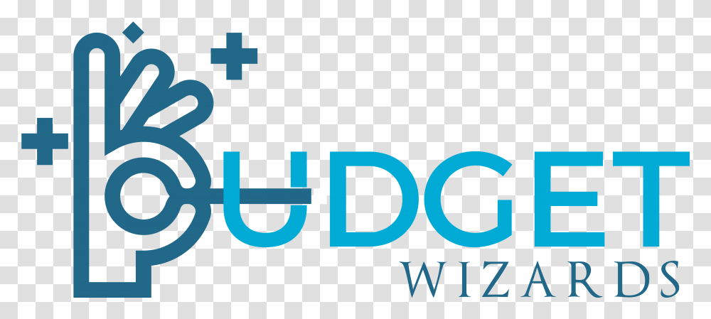 Budget Wizards Logo Color Full Graphic Design, Trademark, Word Transparent Png