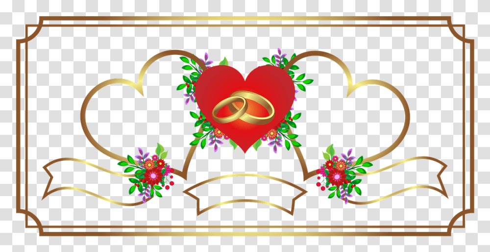 Budgeting Clipart Wedding Heart Background, Floral Design, Pattern Transparent Png