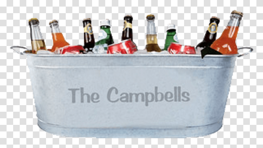 Budtubcustom Personalized Ice Beer Tub Bucket Beer Ice Bucket, Bottle, Beverage, Drink, Birthday Cake Transparent Png