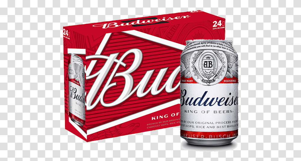 Budweiser 24 Cans, Alcohol, Beverage, Drink, Tin Transparent Png