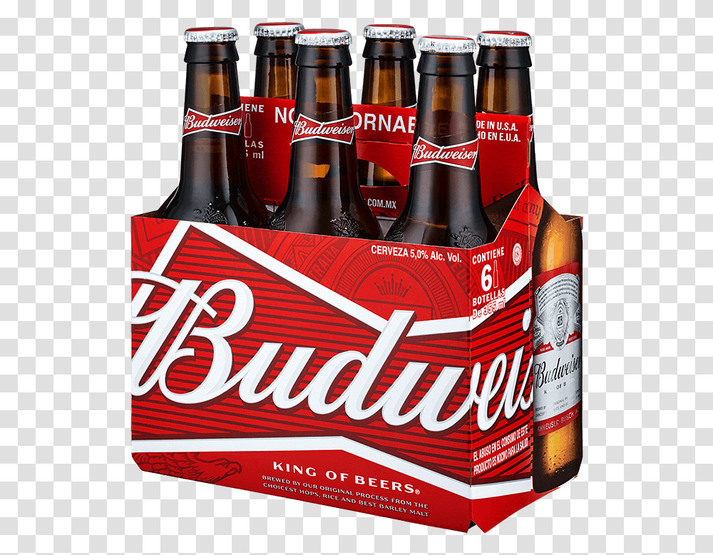 Budweiser 6pack Pack Budweiser, Beer, Alcohol, Beverage, Drink Transparent Png