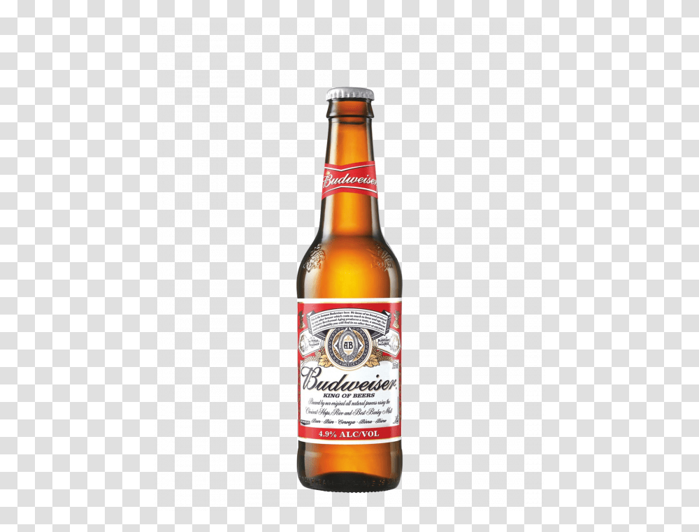 Budweiser Beer 24 X 330ml Budweiser, Alcohol, Beverage, Drink, Bottle Transparent Png