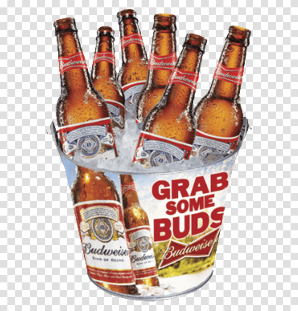 Budweiser Beer Bottle Background Budweiser Bucket Clipart, Alcohol, Beverage, Drink, Lager Transparent Png