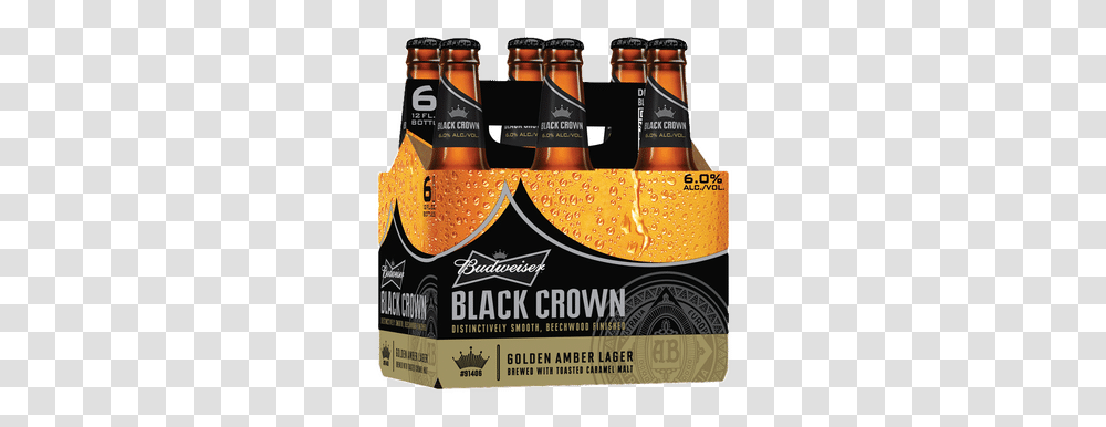 Budweiser Black Crown Budweiser Black Crown, Beer, Alcohol, Beverage, Drink Transparent Png