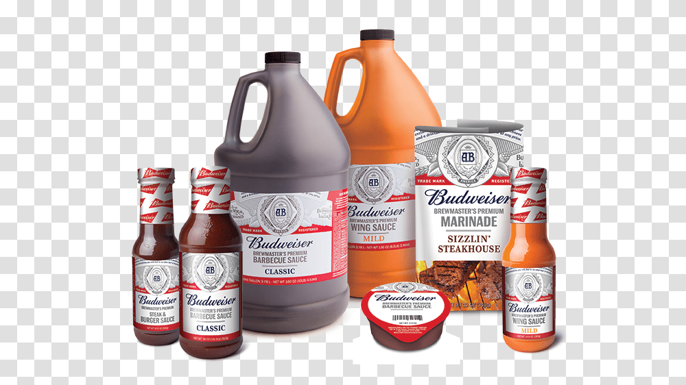 Budweiser Brewmaster S Premium Sauces Bbq Sauce 1 Gallon, Label, Beverage, Food Transparent Png