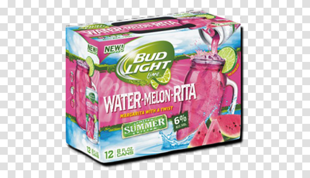 Budweiser Light Watermelon Ber Rita 12 Pack Can Watermelon Rita Bud Light, Plant, Food, Fruit, Produce Transparent Png