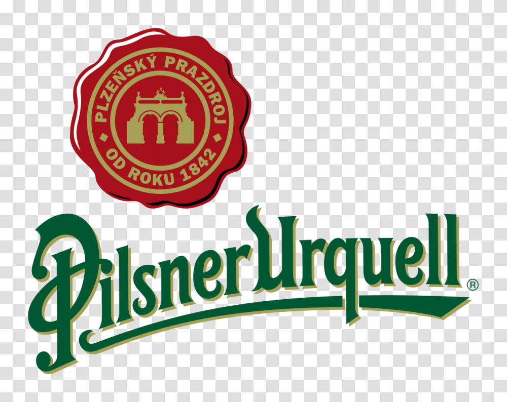 Budweiser Logo Pilsner Urquell Logo, Symbol, Trademark, Text, Building Transparent Png