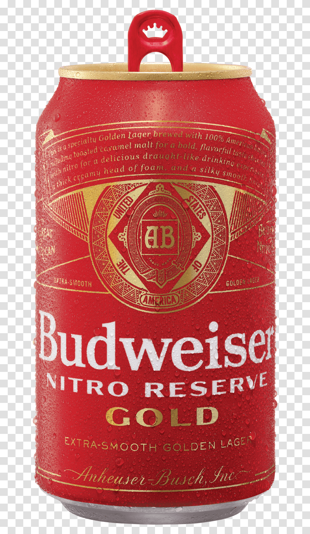 Budweiser Nitro Reserve Gold Budweiser, Bottle, Beer, Alcohol, Beverage Transparent Png