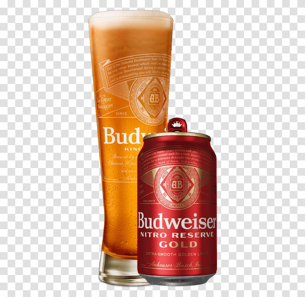 Budweiser Nitro Reserve Gold G&m Distributors Guinness, Beer, Alcohol, Beverage, Drink Transparent Png