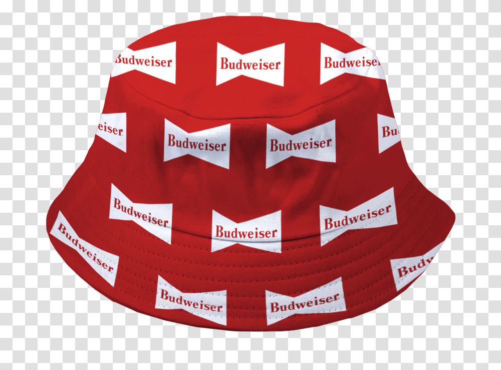 Budweiser Retro Repeat Bowtie Bucket Hat Hard, Clothing, First Aid, Bathing Cap, Word Transparent Png