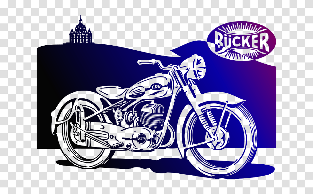 Buecker Motorbike, Transport, Wheel, Machine, Bicycle Transparent Png