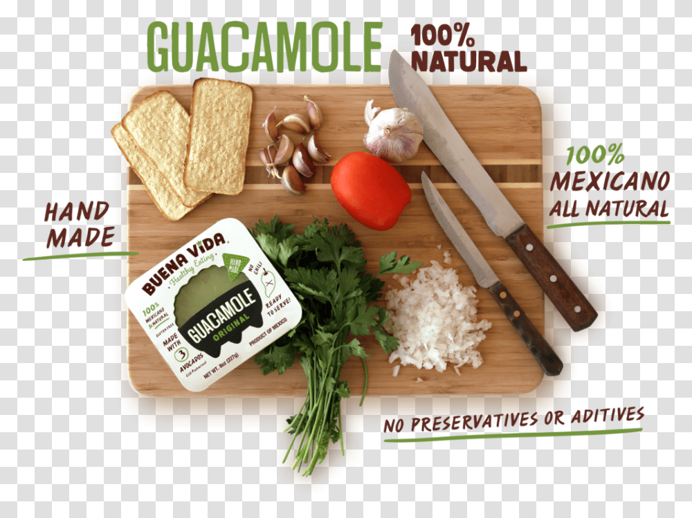 Buena Vida Guacamole, Plant, Food, Vegetable, Lunch Transparent Png
