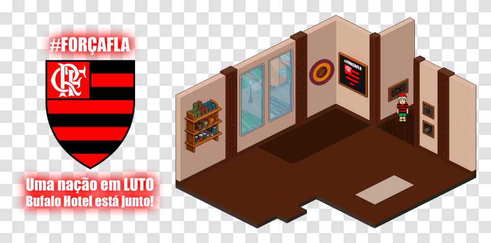 Bufalo Cafe Flamengo Background Coffee House Habbo, Box, Architecture, Building Transparent Png