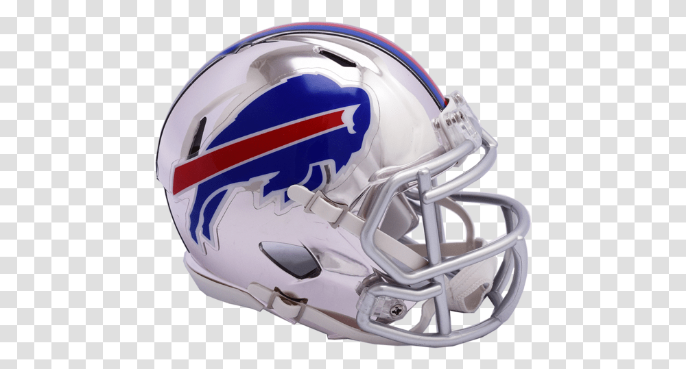 Buffalo Bills Chrome Riddell Speed Mini Football Helmet Buffalo Bills Chrome Helmet, Apparel, Sport, Sports Transparent Png
