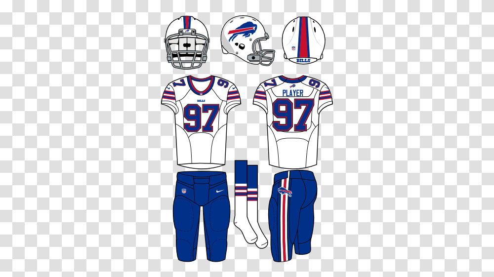 Buffalo Bills Road Uniform Jaguars Football Team Colors, Clothing, Apparel, Shirt, Jersey Transparent Png