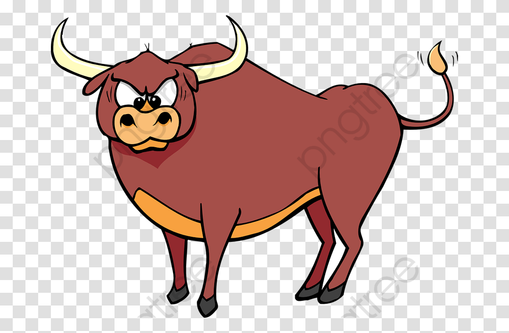 Buffalo Clipart Red Ox Clipart, Bull, Mammal, Animal, Cattle Transparent Png