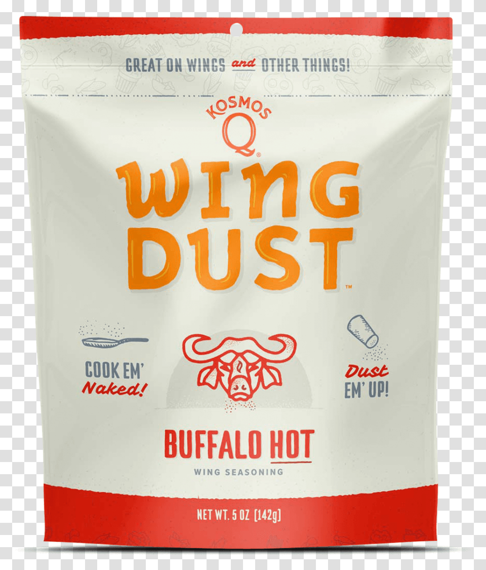 Buffalo Hot Wing Dust Front View Kosmoquots Q Buffalo Wing, Food, Flour, Powder, Bag Transparent Png