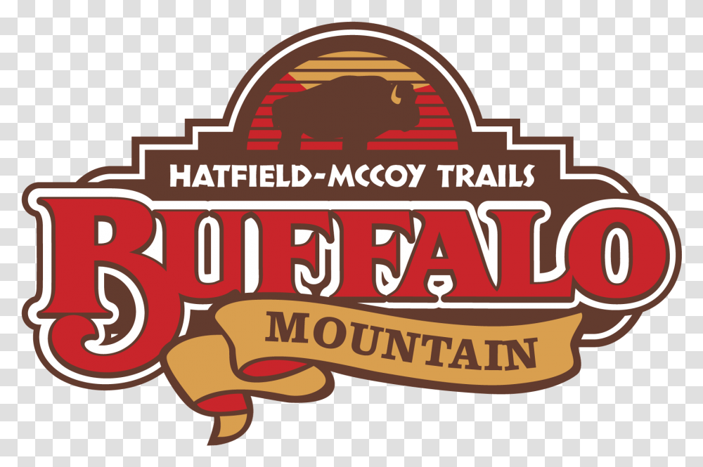 Buffalo Mountain Hatfieldmccoy Trails Illustration, Label, Text, Word, Logo Transparent Png