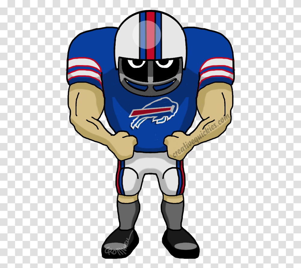 Buffalo New York Bills Cartoons Of Your Favorite Football Patriot Football Player Clipart, Person, Clothing, People, Hand Transparent Png