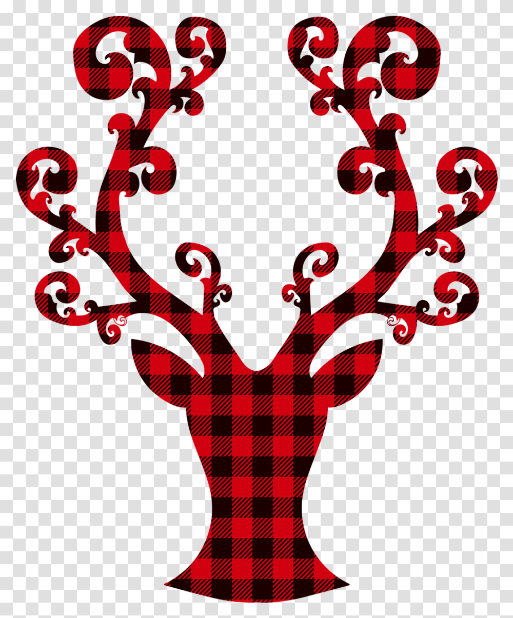 Buffalo Plaid Deer Christmas Free Vector Graphic On Pixabay Reno Rojo Con Negro, Graphics, Art, Light, Hand Transparent Png