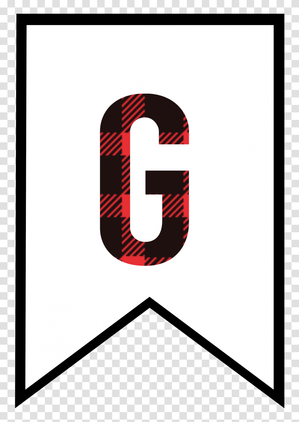 Buffalo Plaid Free Printable Banner Letters Printables, Alphabet, Word, Number Transparent Png