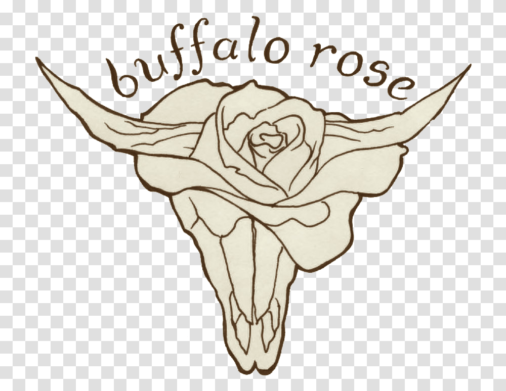 Buffalo Rose Band Music Logo Sketch, Invertebrate, Animal, Sea Life, Seashell Transparent Png