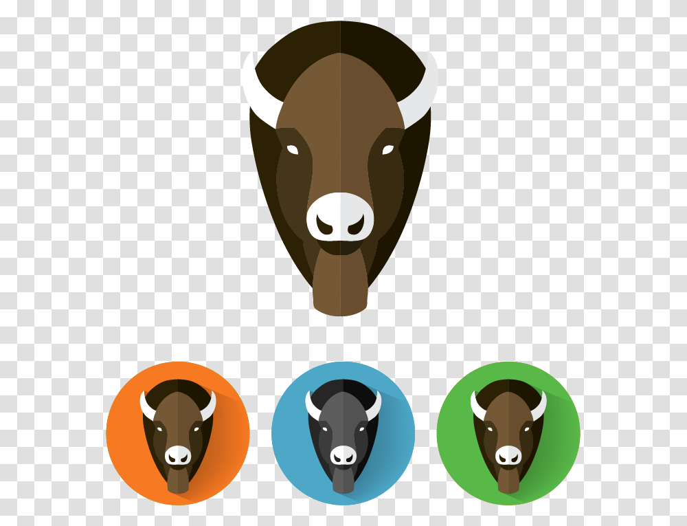 Buffalo Silhouette American Bison, Animal, Mammal, Cattle, Wildlife Transparent Png