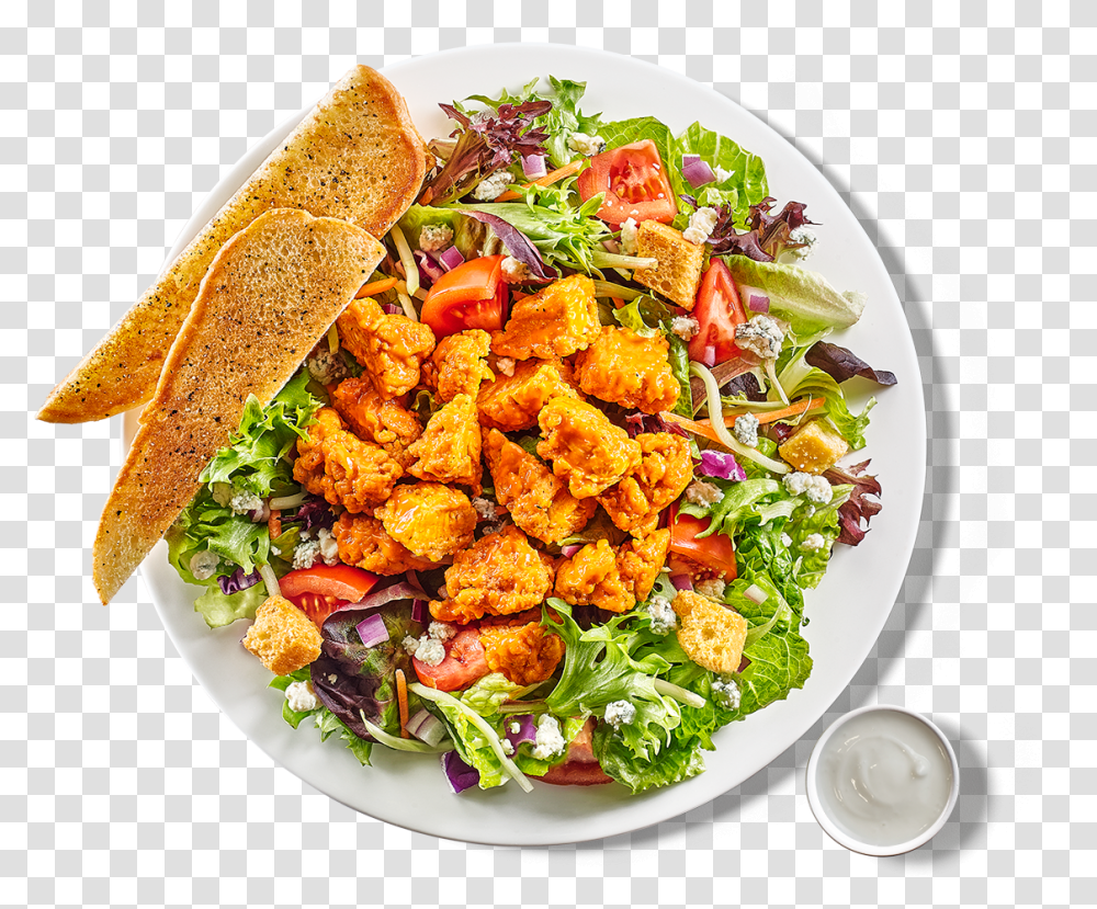 Buffalo Wild Wings Buffalo Chicken Salad Chicken Chowmein, Lunch, Meal, Food, Dish Transparent Png