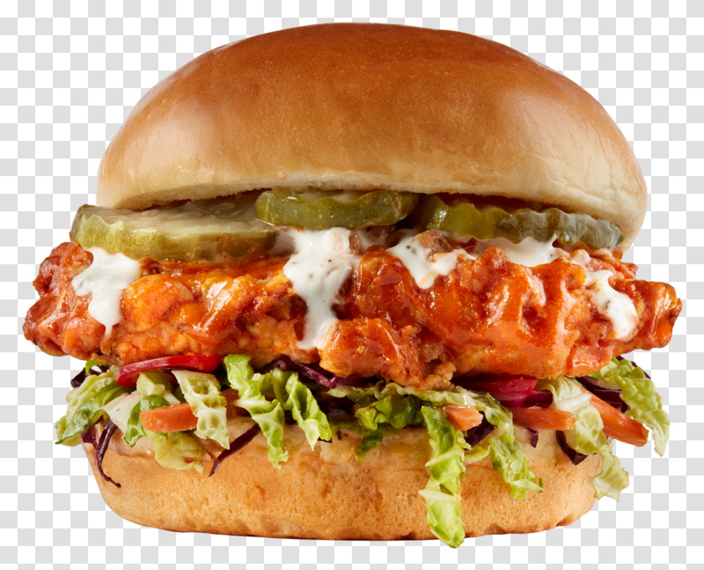 Buffalo Wild Wings Logo, Burger, Food Transparent Png
