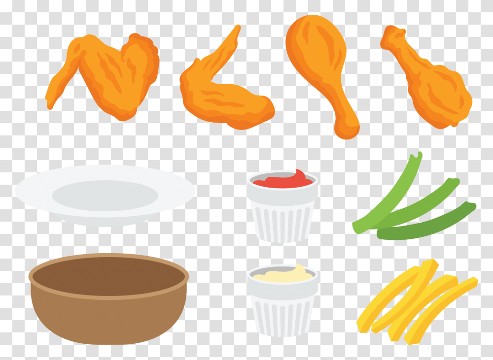Buffalo Wing Fried Chicken Junk Food Clip Art Chicken Legs Clip Art, Plant, Bowl, Ketchup, Sweets Transparent Png