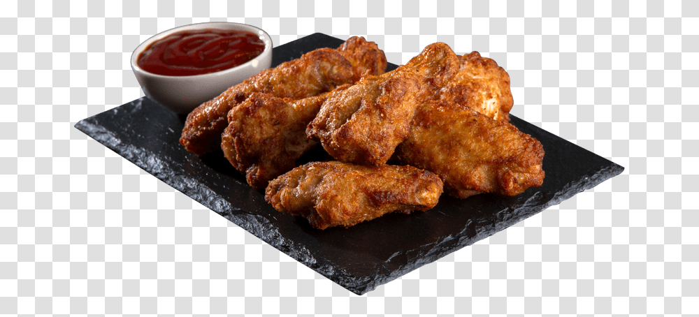 Buffalo Wings 8 Pices Crispy Fried Chicken, Food, Bread, Nuggets, Ketchup Transparent Png