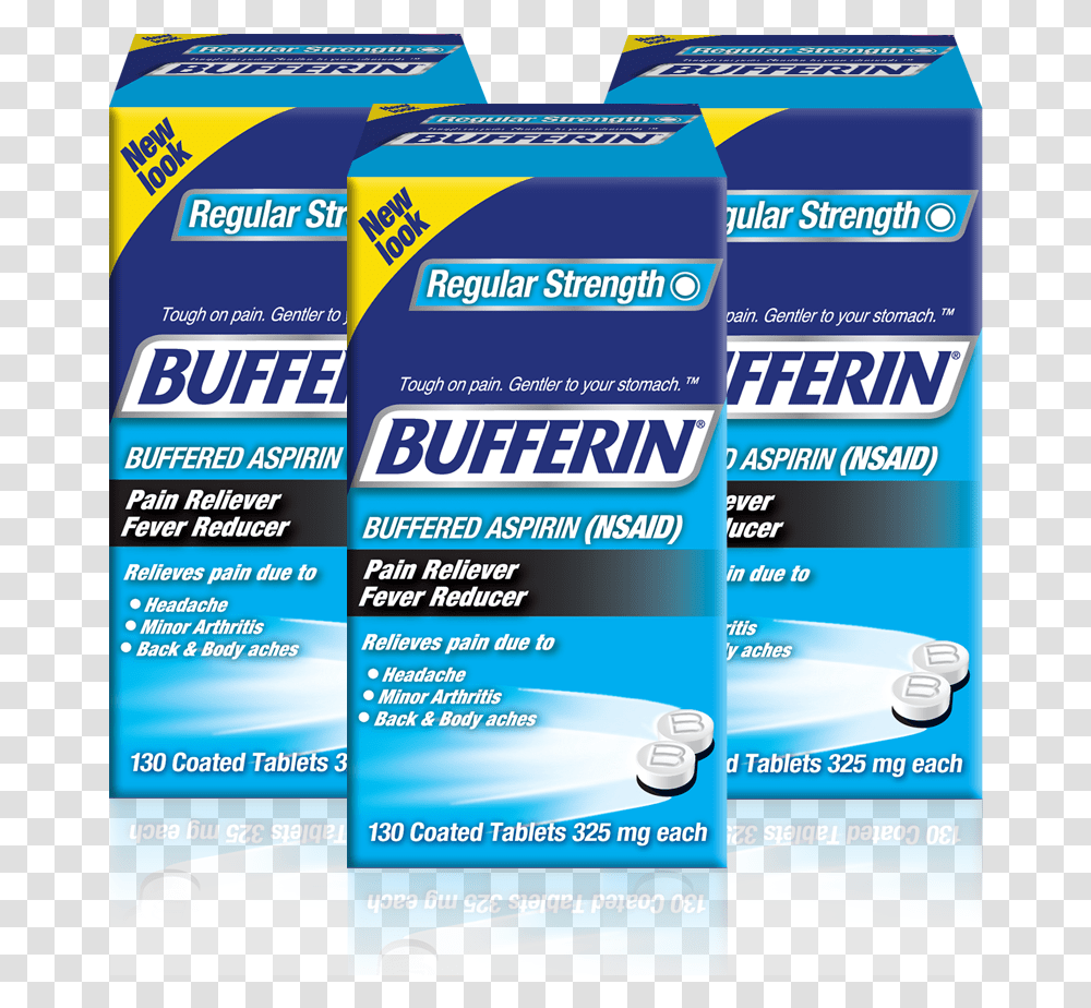 Bufferin Buffered Aspirin 325 Mg Coated Tablets Health Care, Flyer, Poster, Paper, Advertisement Transparent Png