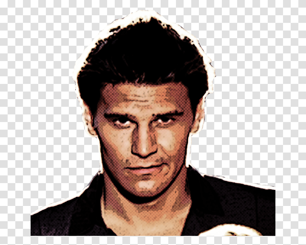 Buffy Stickers Angel Man, Person, Human, Face, Portrait Transparent Png