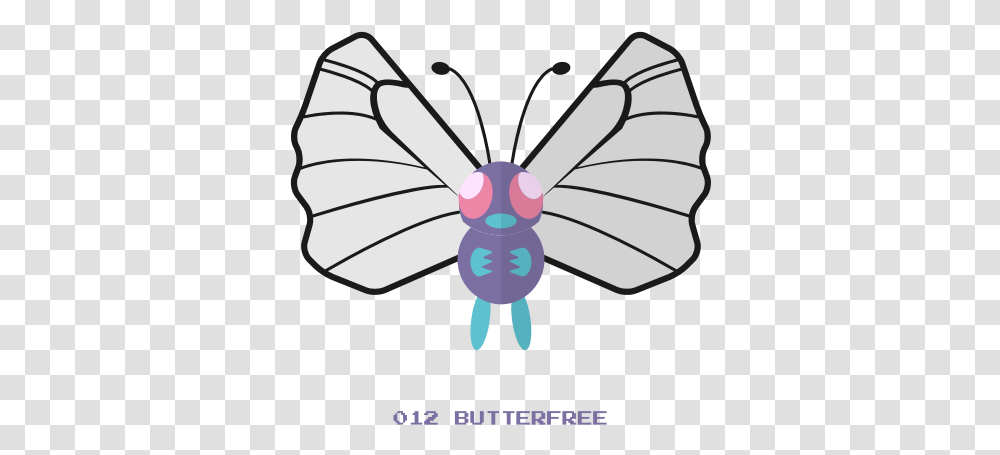 Bug Butterfree Fly Kanto Pokemon Icon Clip Art, Insect, Invertebrate, Animal, Butterfly Transparent Png