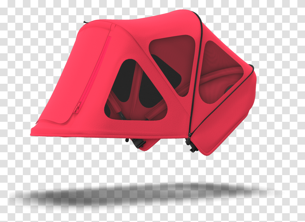 Bugaboo Donkey 2 Breezy Sun Canopy Neon Red Tent, Furniture, Chair, Rabbit, Triangle Transparent Png