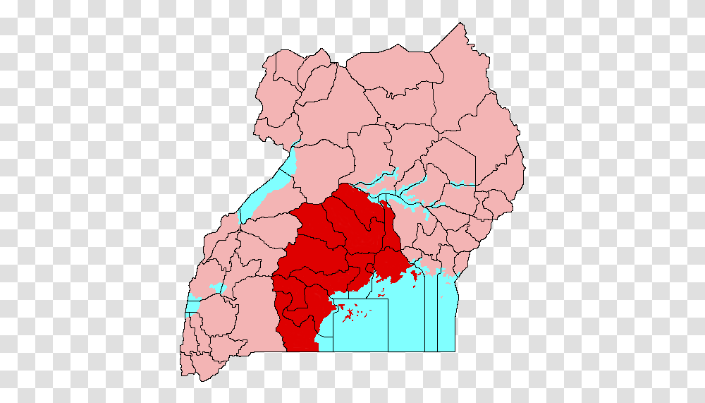 Buganda Kingdom Map Buganda Region PngAmong The Baganda People Of Uganda, Plot, Diagram, Atlas Transparent Png