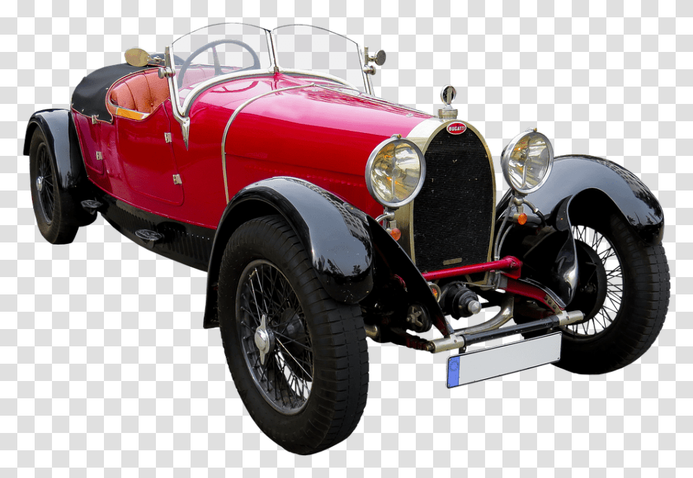 Bugatti Antique Car, Vehicle, Transportation, Wheel, Machine Transparent Png