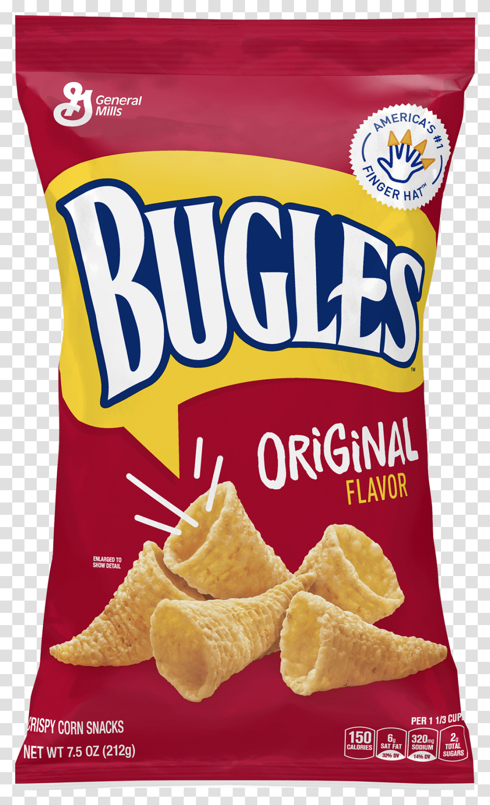 Bugles Original 3 Oz, Bread, Food, Snack, Cracker Transparent Png