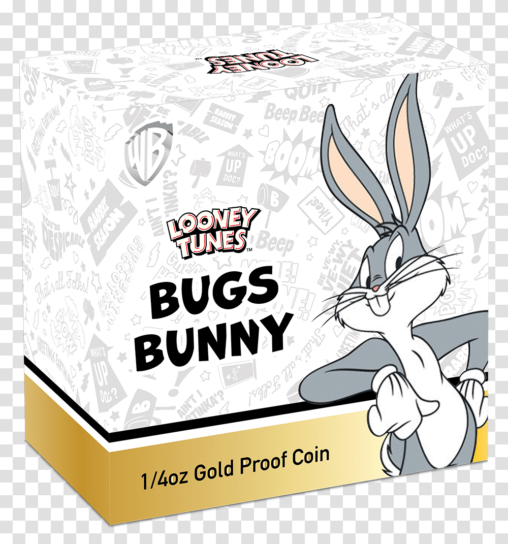 Bugs Bunny 1 4 Oz Gold Bugs Bunny, Animal, Mammal, Advertisement, Text Transparent Png