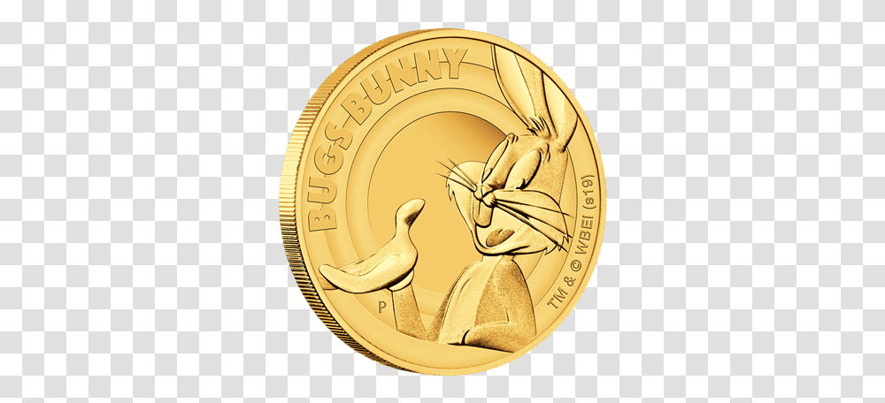 Bugs Bunny 14 Oz Emkcom Bugs Bunny Gold Coin, Banana, Fruit, Plant, Food Transparent Png