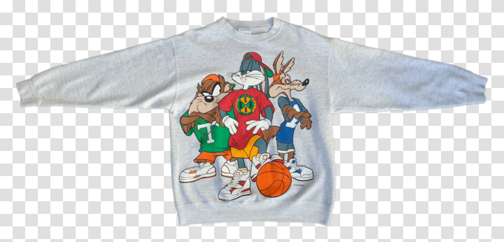 Bugs Bunny Basketball Crewneck Sweatshirt - Animals, Clothing, Apparel, T-Shirt, Shoe Transparent Png