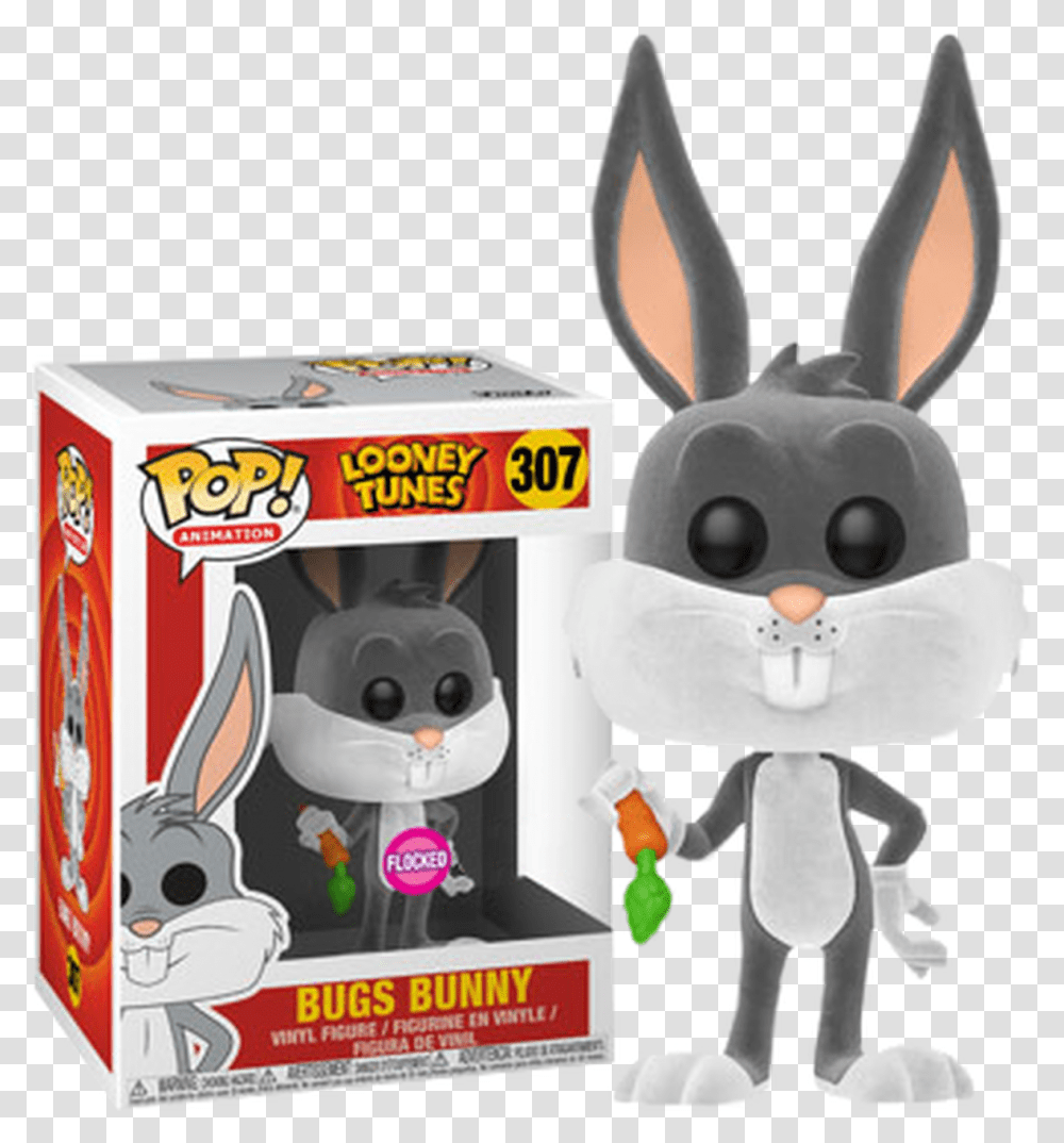 Bugs Bunny Flocked Us Exclusive Pop Vinyl Figure Bugs Bunny Funko Pop, Toy, Animal, Mammal, Rabbit Transparent Png