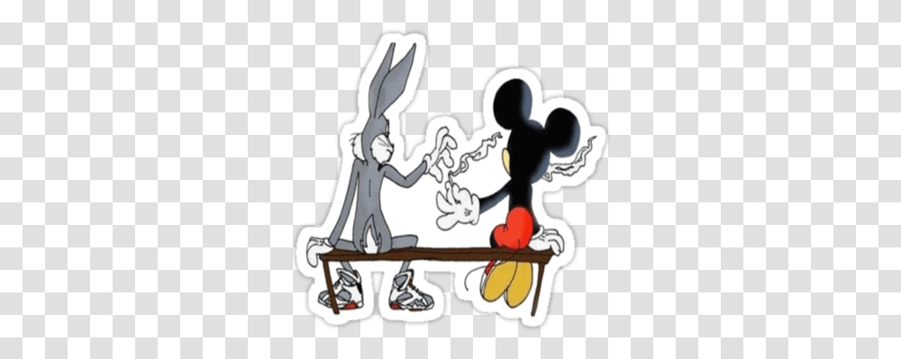Bugs Bunny Smoking Weed Ehh What's Up Doc 375x360 Monday Adult Humor, Seesaw, Toy, Label, Text Transparent Png