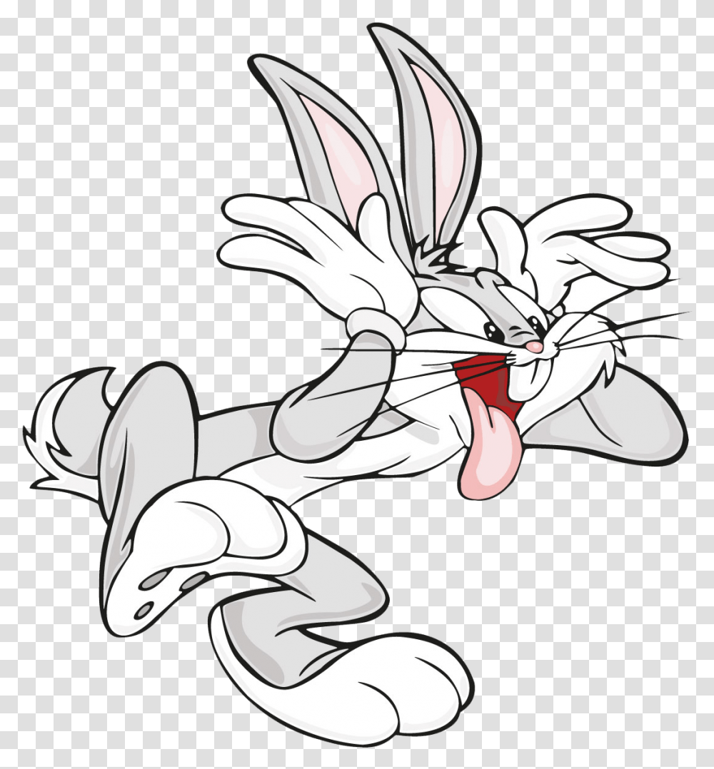 Bugs Bunny White Background Clipart Download Bugs Bunny Stickers, Animal, Wildlife, Mammal, Amphibian Transparent Png