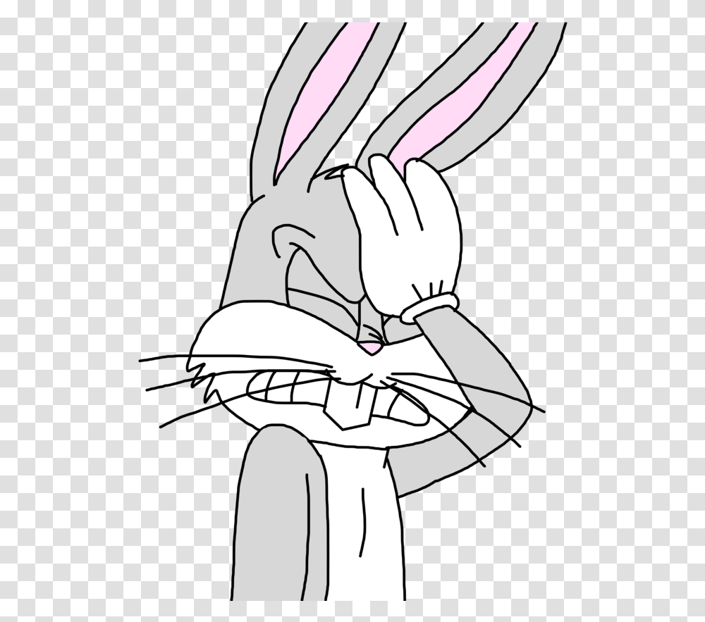 Bugs Doing A Facepalm Remake By Super Marcos 96 D7b5rh9 Bugs Bunny Face Palm, Person, Drawing Transparent Png