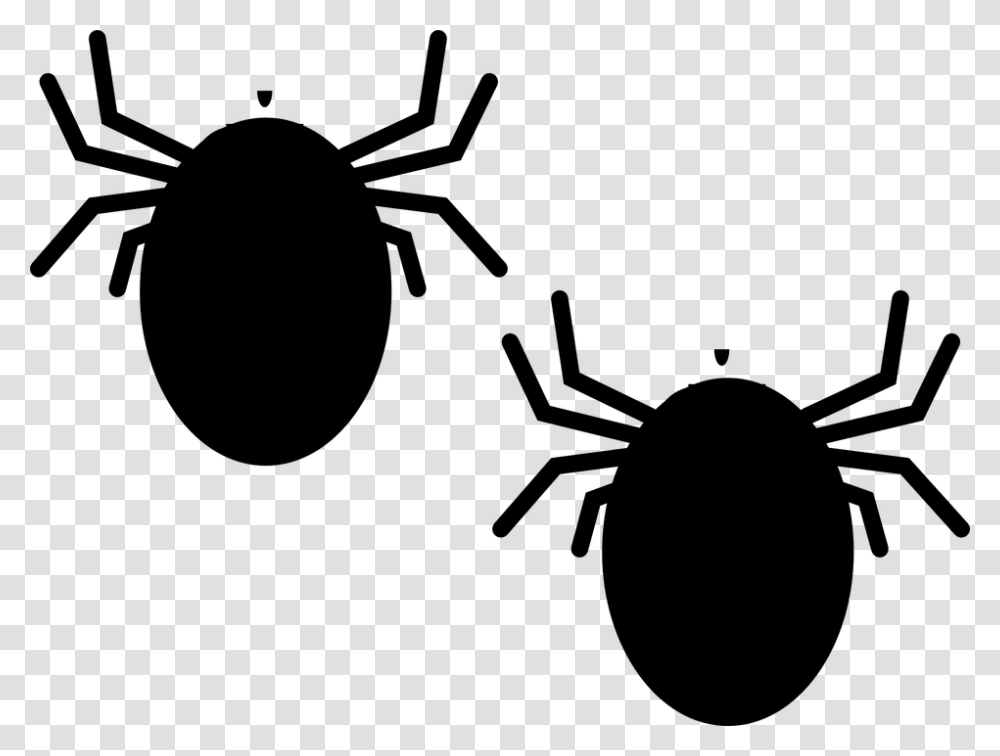 Bugs Insect Nature Black Crawling Bedbug Antenna Ticks Clipart, Gray, World Of Warcraft Transparent Png
