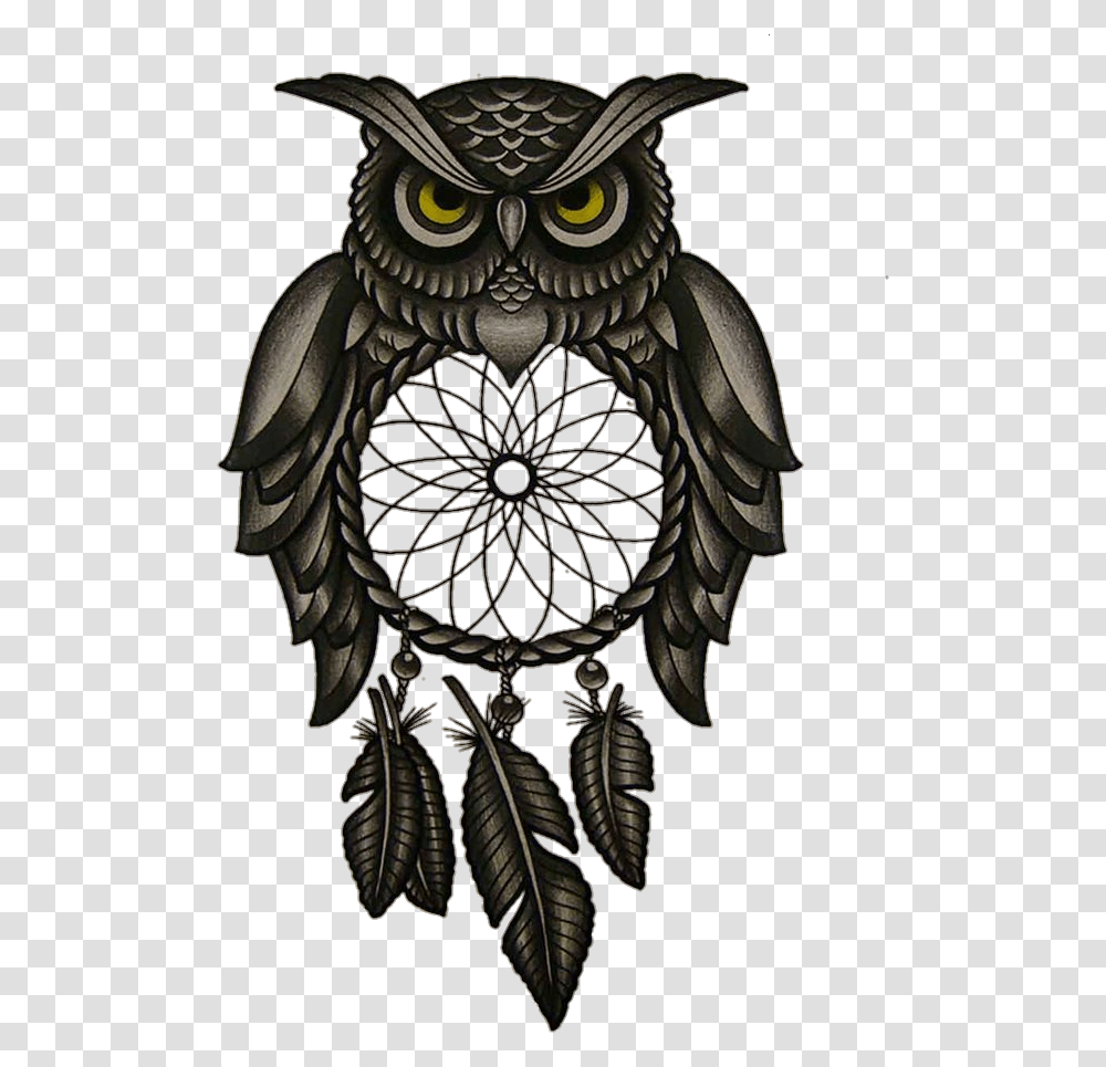 Buho Tatuaje Brian Galaxy Dream Catcher Owl Design, Emblem, Glass, Bronze Transparent Png