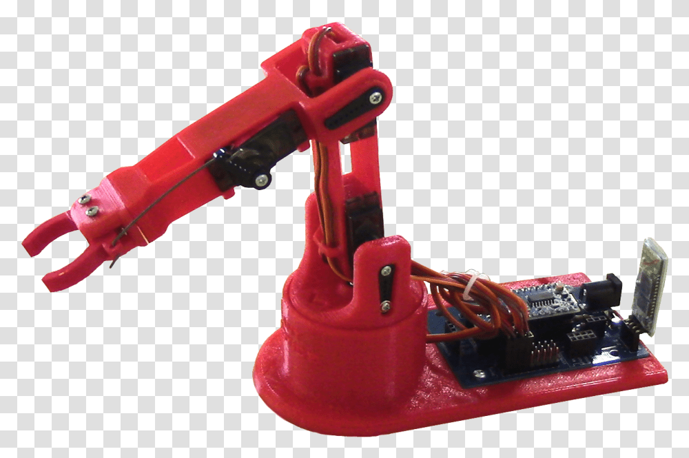 Build A 3d Printed Arduino Robot Arm 3d Printed Arduino Robot Arm, Power Drill, Tool Transparent Png